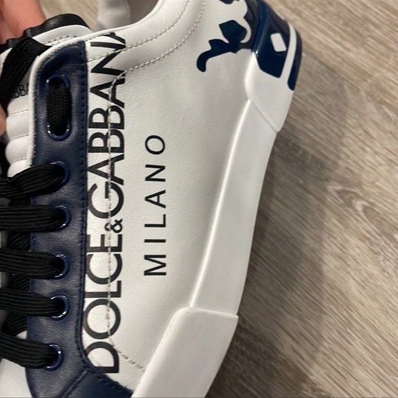 DOLCE & GABBANA Crown Heel Logo Sneakers
White navy sz 6 mens - Picture 7 of 10
